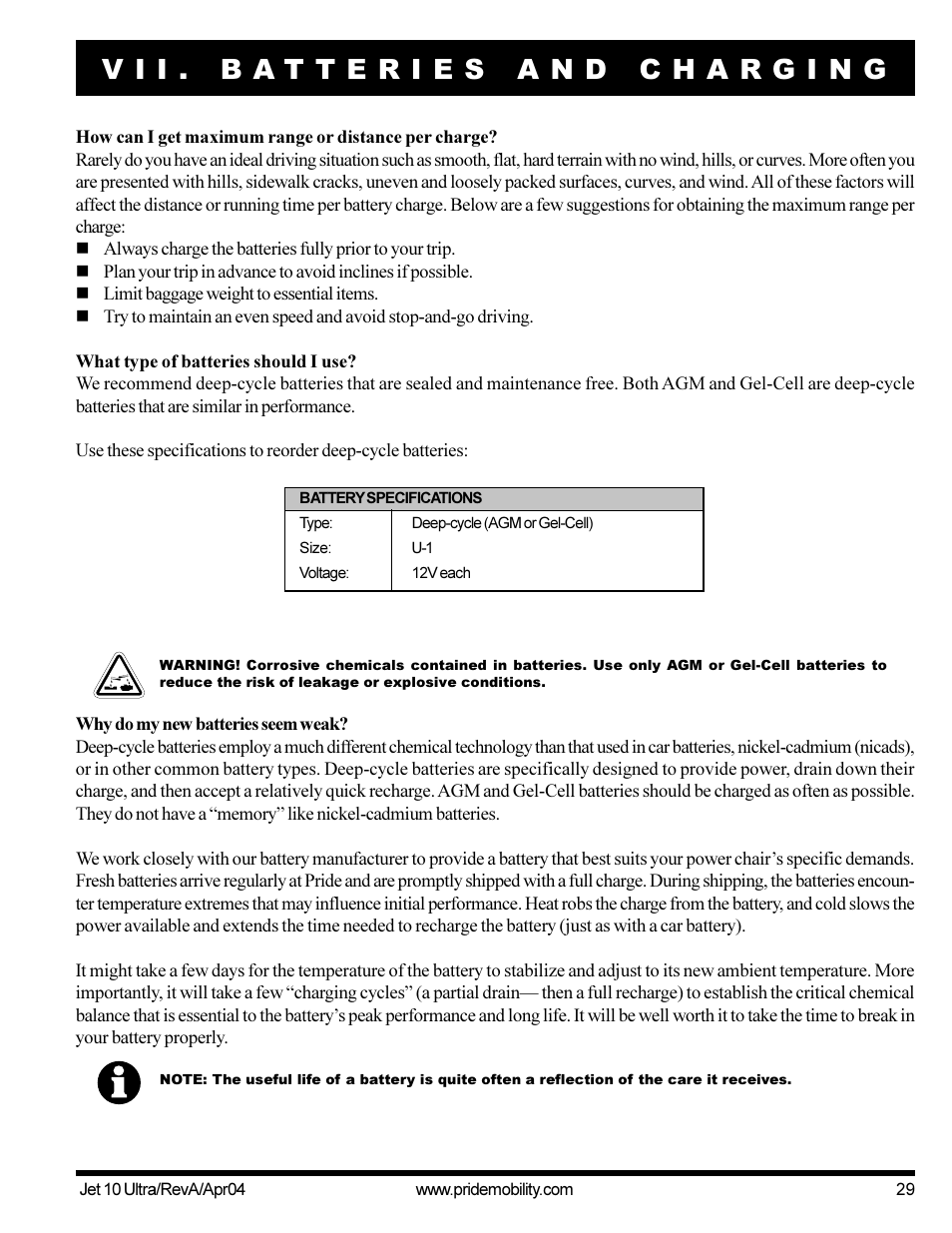 Pride Mobility Jet10Ultra User Manual | Page 29 / 44