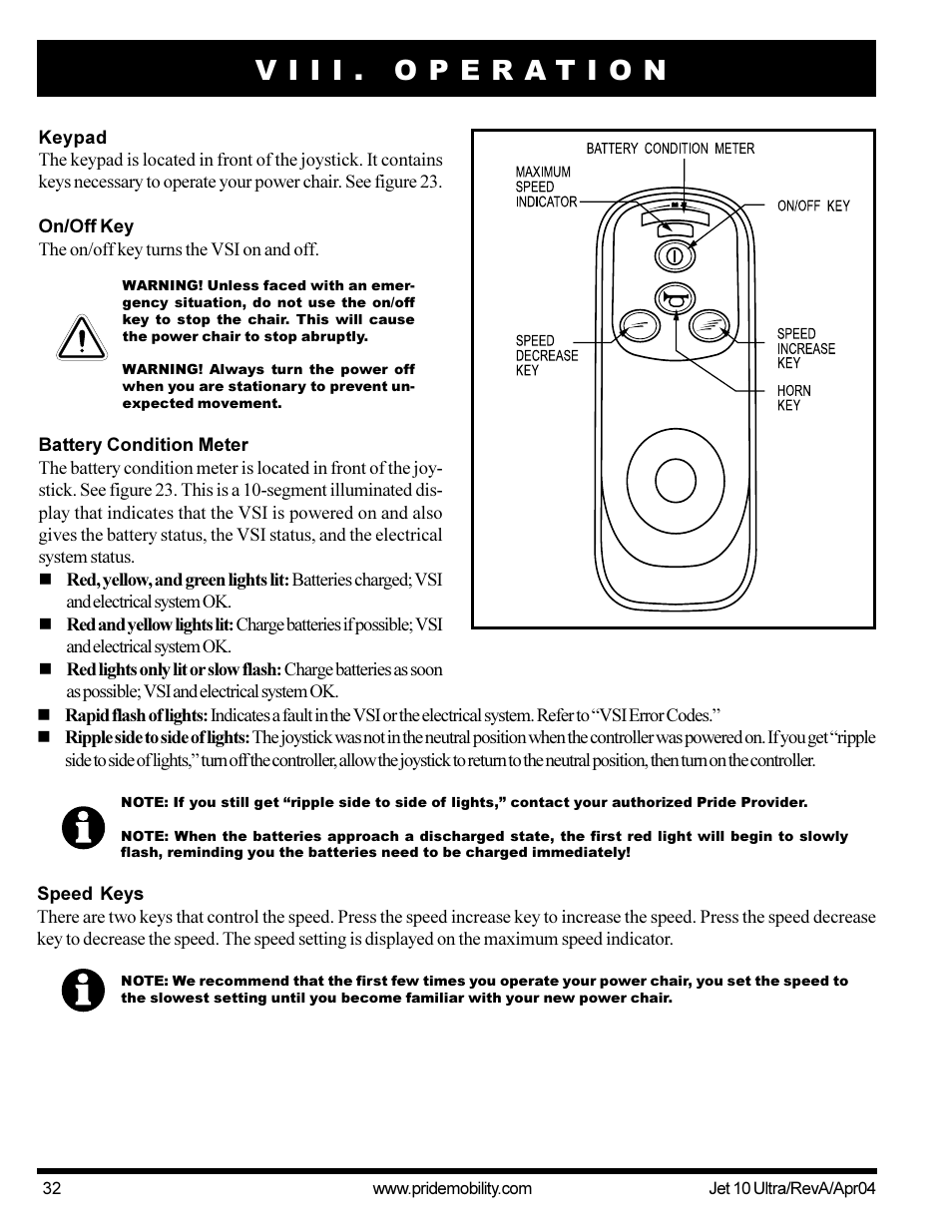 Pride Mobility Jet10Ultra User Manual | Page 32 / 44