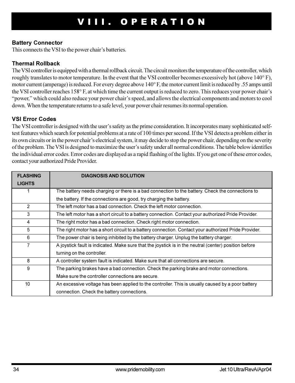 Pride Mobility Jet10Ultra User Manual | Page 34 / 44