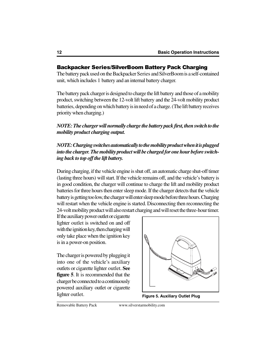 Pride Mobility Removable Battery Pack SilverStar User Manual | Page 12 / 20
