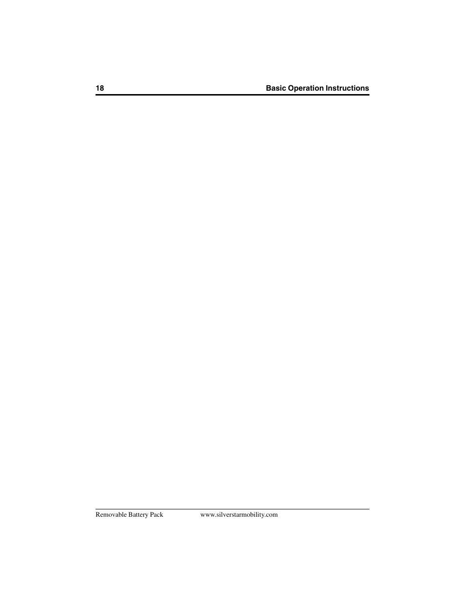 Pride Mobility Removable Battery Pack SilverStar User Manual | Page 18 / 20