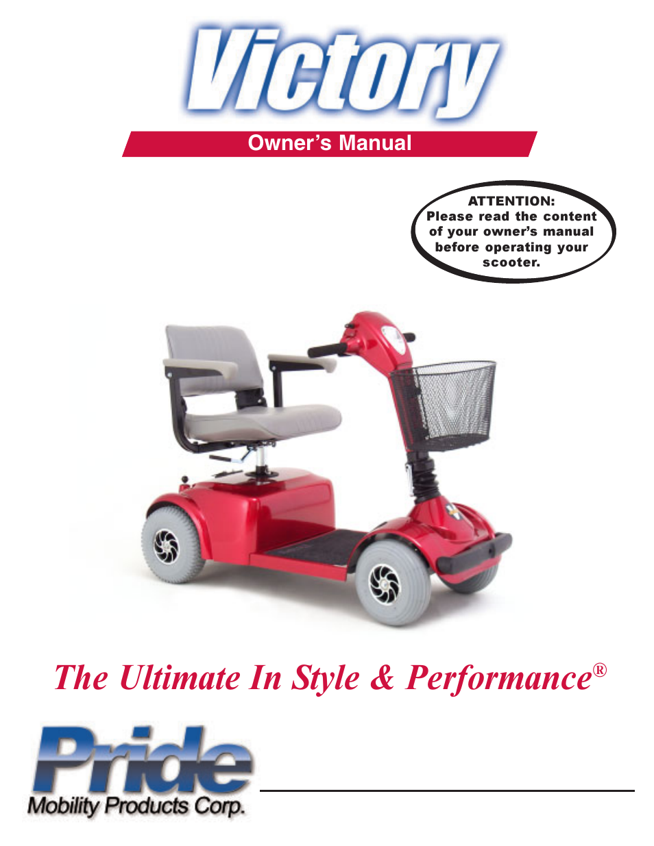 Pride Mobility scooter User Manual | 36 pages