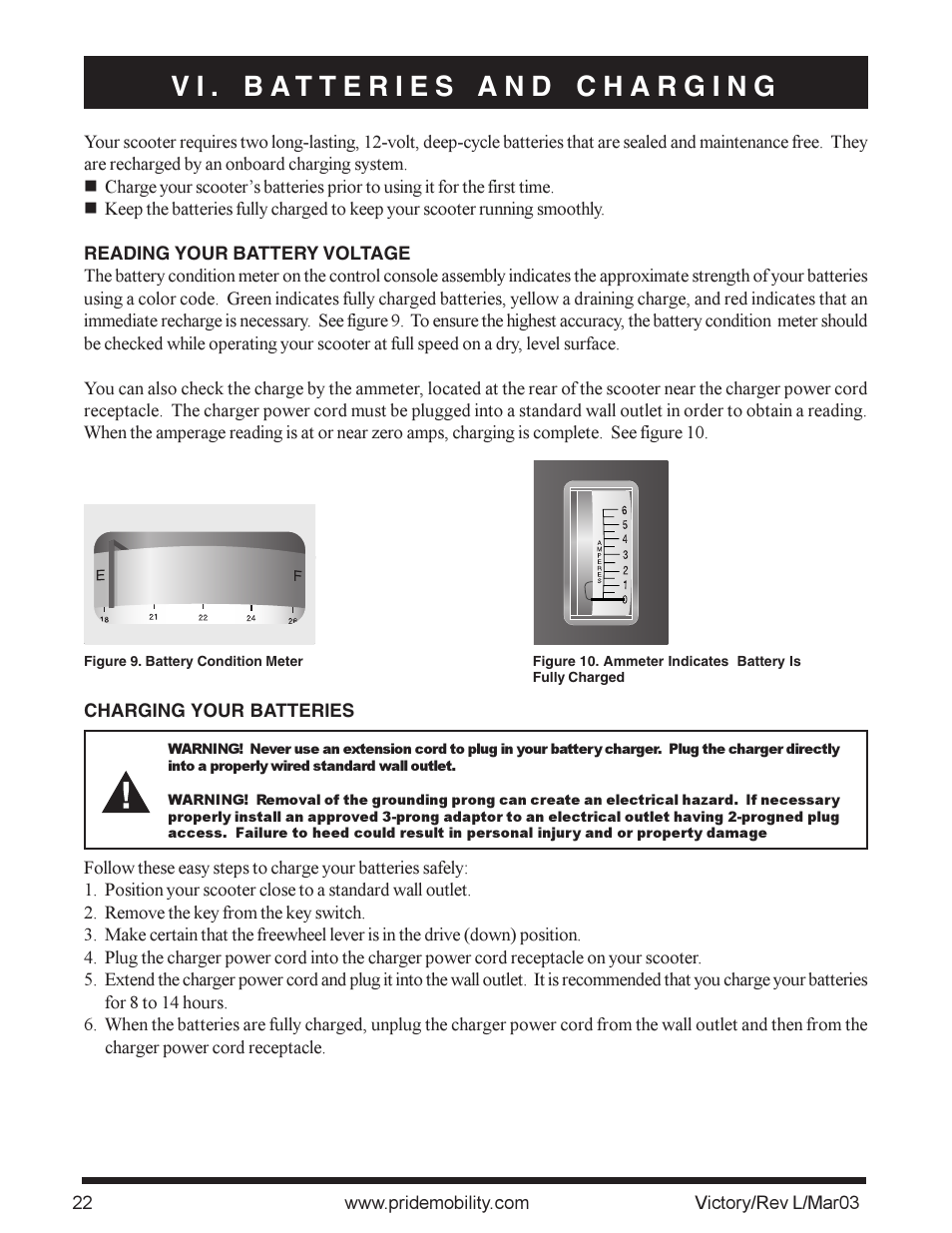 Pride Mobility scooter User Manual | Page 22 / 36