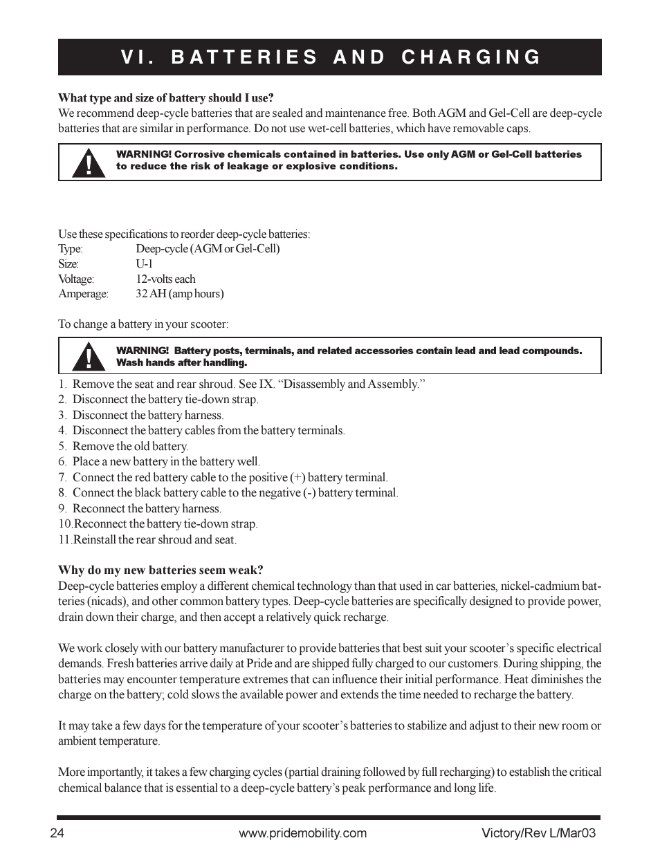 Pride Mobility scooter User Manual | Page 24 / 36