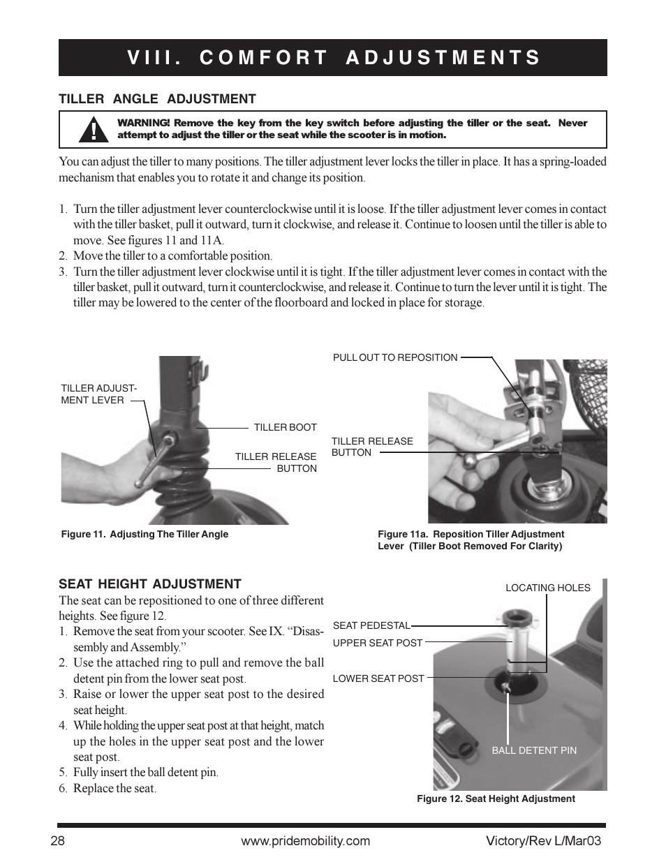 Pride Mobility scooter User Manual | Page 28 / 36