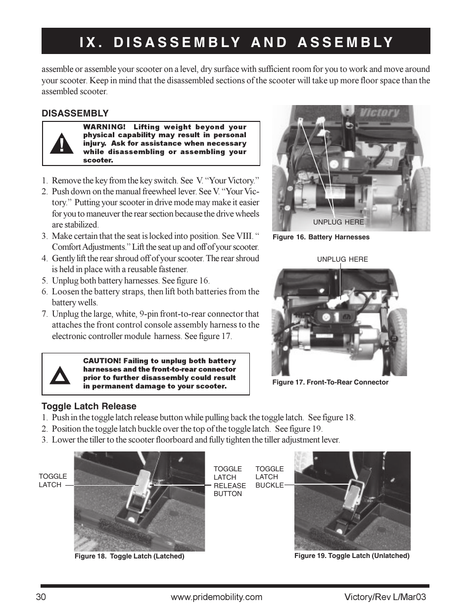 Pride Mobility scooter User Manual | Page 30 / 36