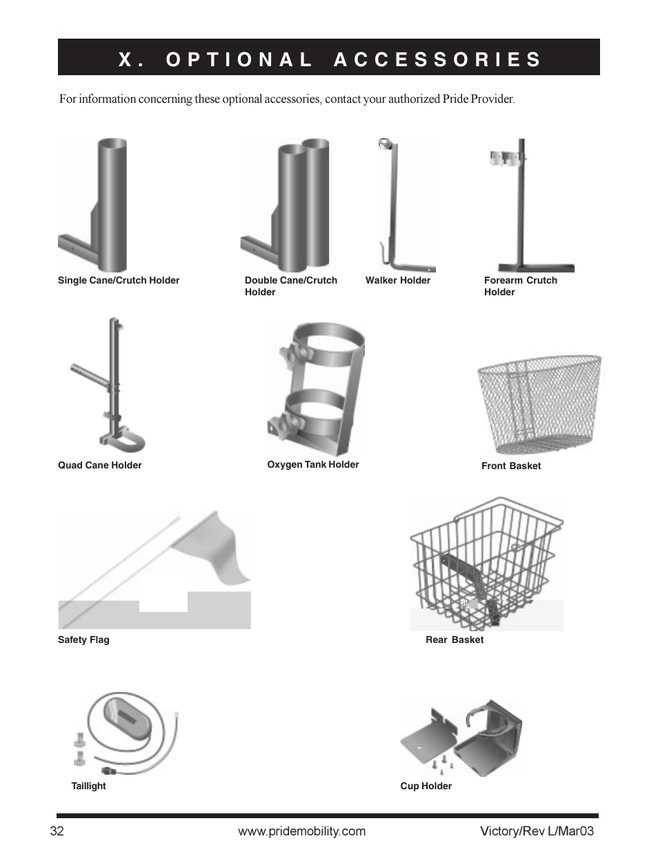 Pride Mobility scooter User Manual | Page 32 / 36