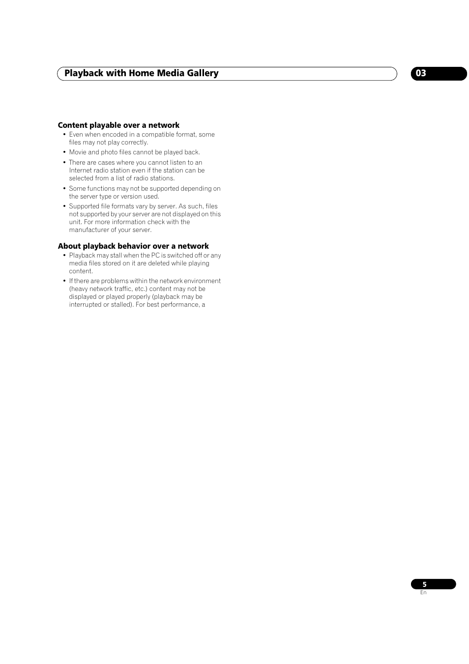 Playback with home media gallery 03 | Pioneer Industrial VSX-94-TXH User Manual | Page 5 / 18