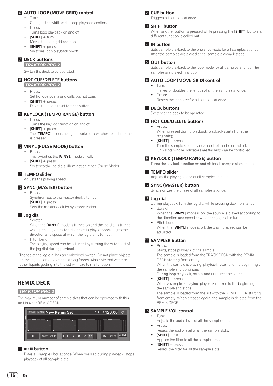 Remix deck | Pioneer Industrial DDJ-ERGO-K User Manual | Page 16 / 31