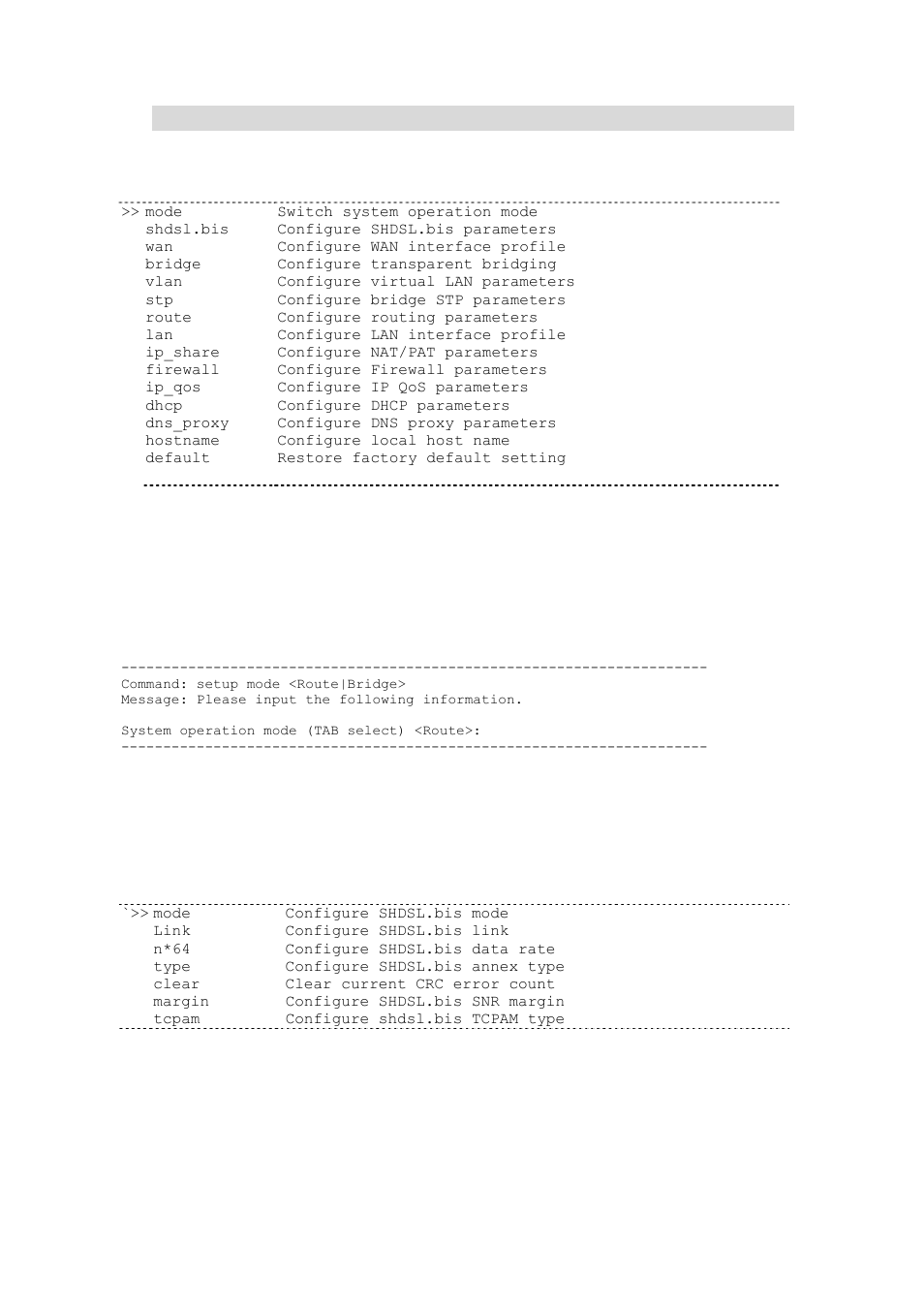 12 setup, 1 mode, 2 shdsl.bis | Etup, Mode, Shdsl.bis | Planet Technology G.SHDSL.bis Bridge Router GRT-504 User Manual | Page 135 / 152