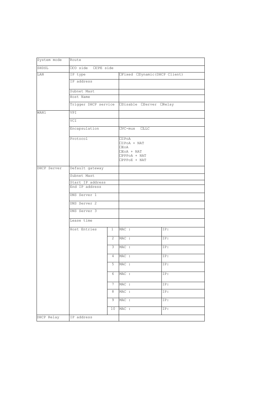 2 routing mode, Routing mode, Parameter table | Planet Technology G.SHDSL.bis Bridge Router GRT-504 User Manual | Page 36 / 152