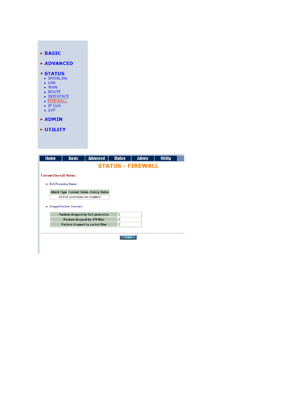 6 firewall, Firewall | Planet Technology G.SHDSL.bis Bridge Router GRT-504 User Manual | Page 84 / 152