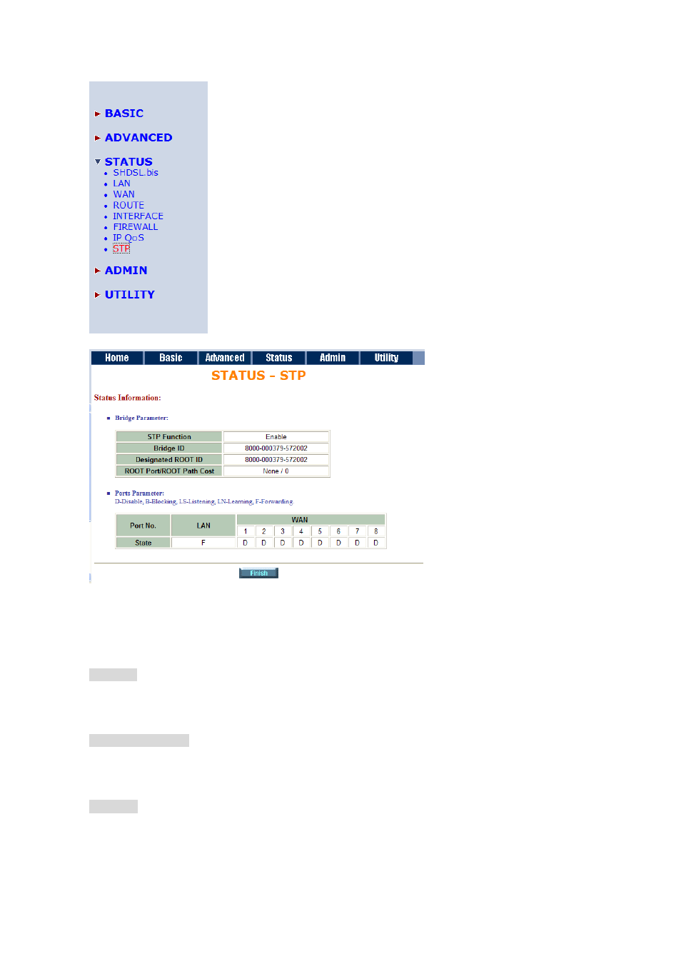 8 stp | Planet Technology G.SHDSL.bis Bridge Router GRT-504 User Manual | Page 86 / 152