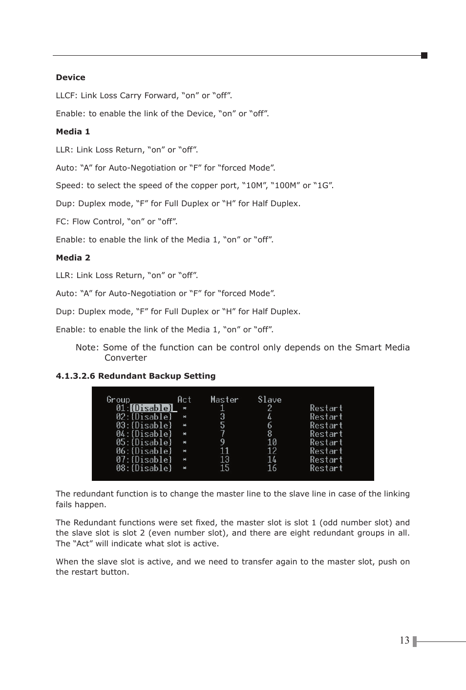 6 redundant backup setting | Planet Technology LCD MONITOR 170S8FS User Manual | Page 16 / 26