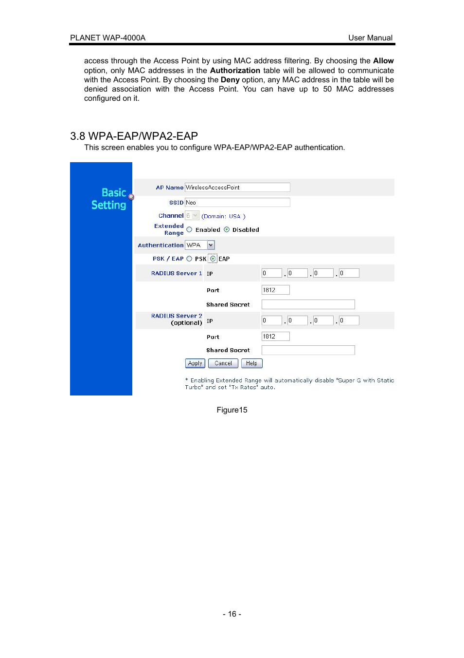8 wpa-eap/wpa2-eap | Planet Technology WAP-4000A User Manual | Page 20 / 27