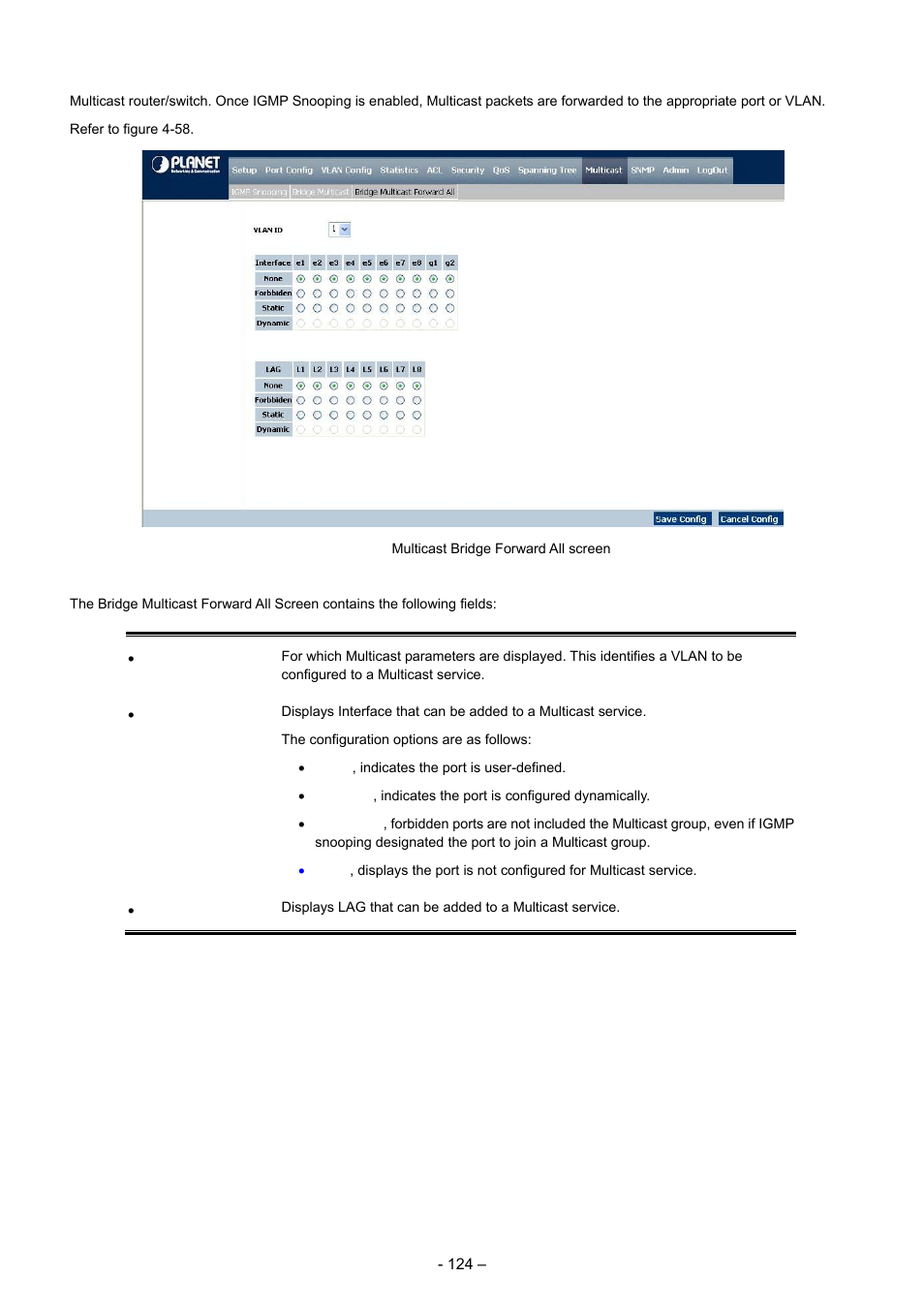 Planet Technology WGSD-8000 User Manual | Page 124 / 382