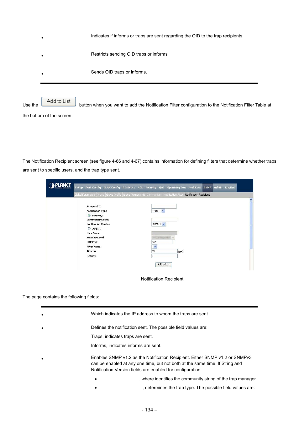 7 notification recipient | Planet Technology WGSD-8000 User Manual | Page 134 / 382