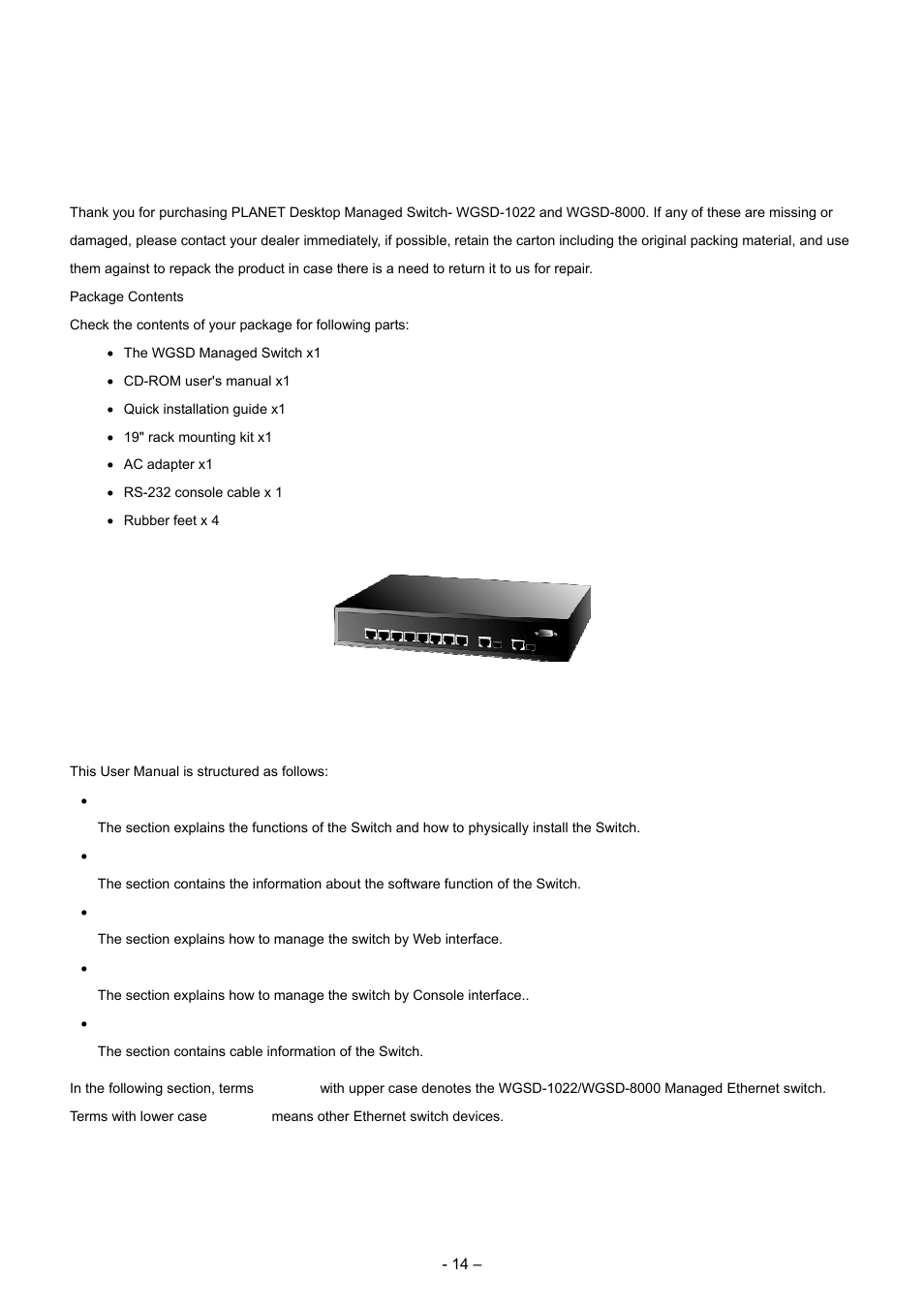 Introduction, How to use this manual | Planet Technology WGSD-8000 User Manual | Page 14 / 382