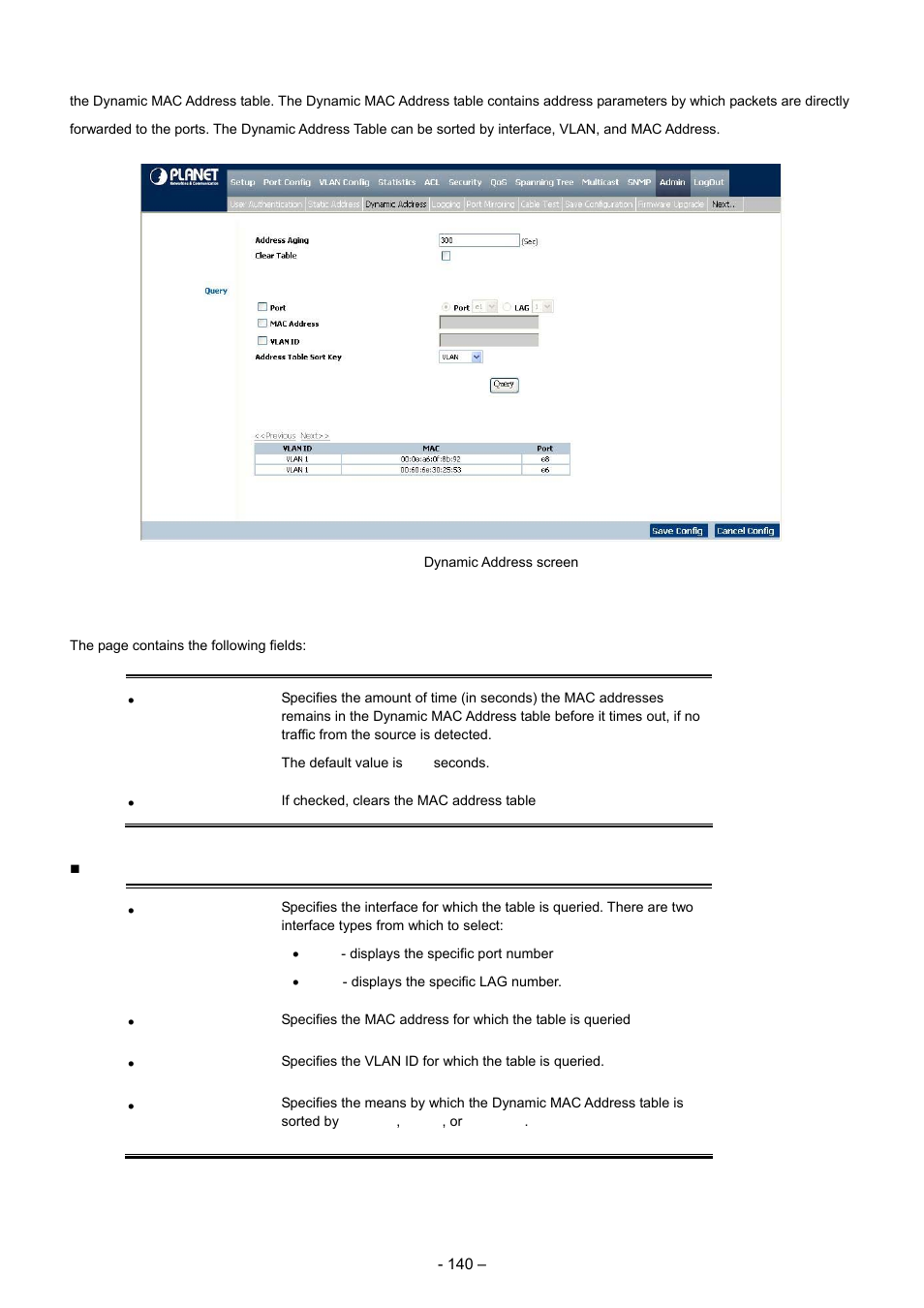 Planet Technology WGSD-8000 User Manual | Page 140 / 382