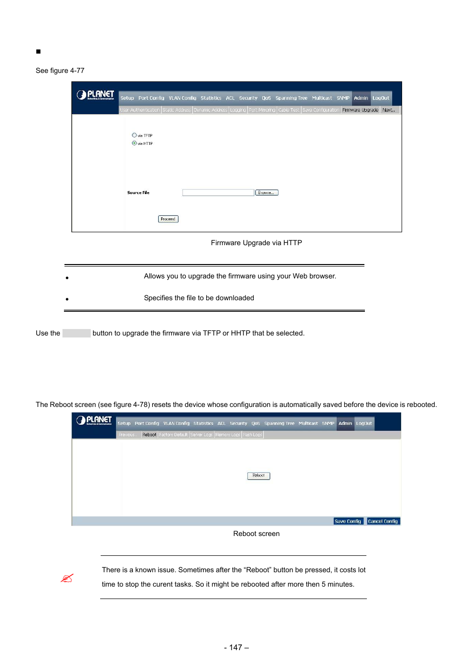 9 reboot | Planet Technology WGSD-8000 User Manual | Page 147 / 382