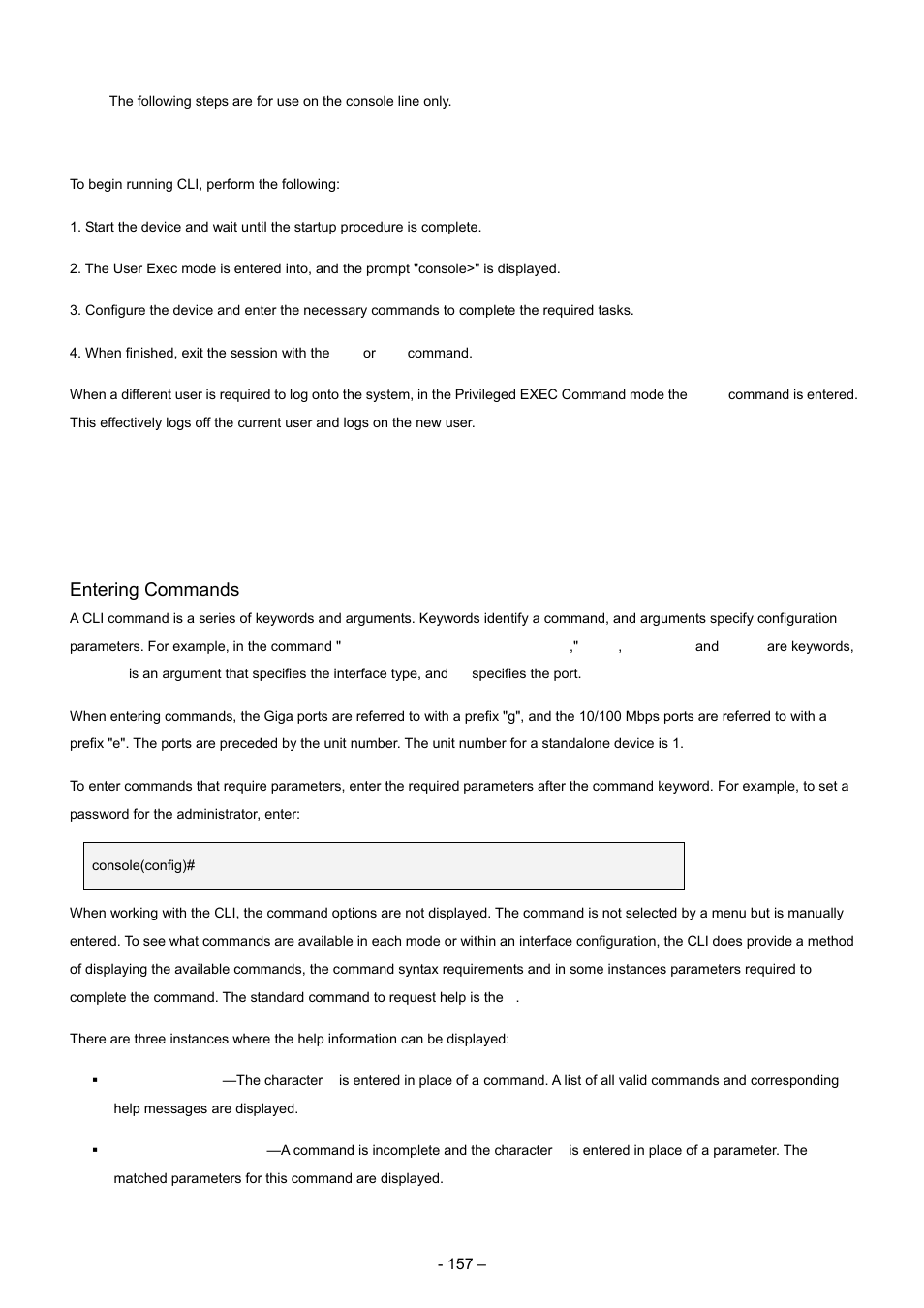 3 editing features, 3 editing features entering commands | Planet Technology WGSD-8000 User Manual | Page 157 / 382