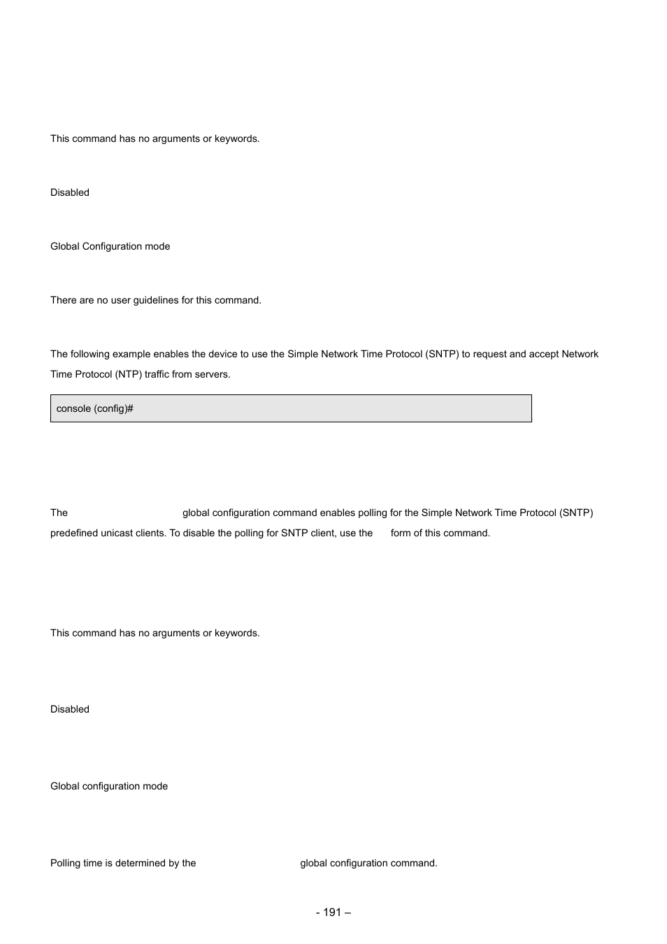13 sntp unicast client poll | Planet Technology WGSD-8000 User Manual | Page 191 / 382