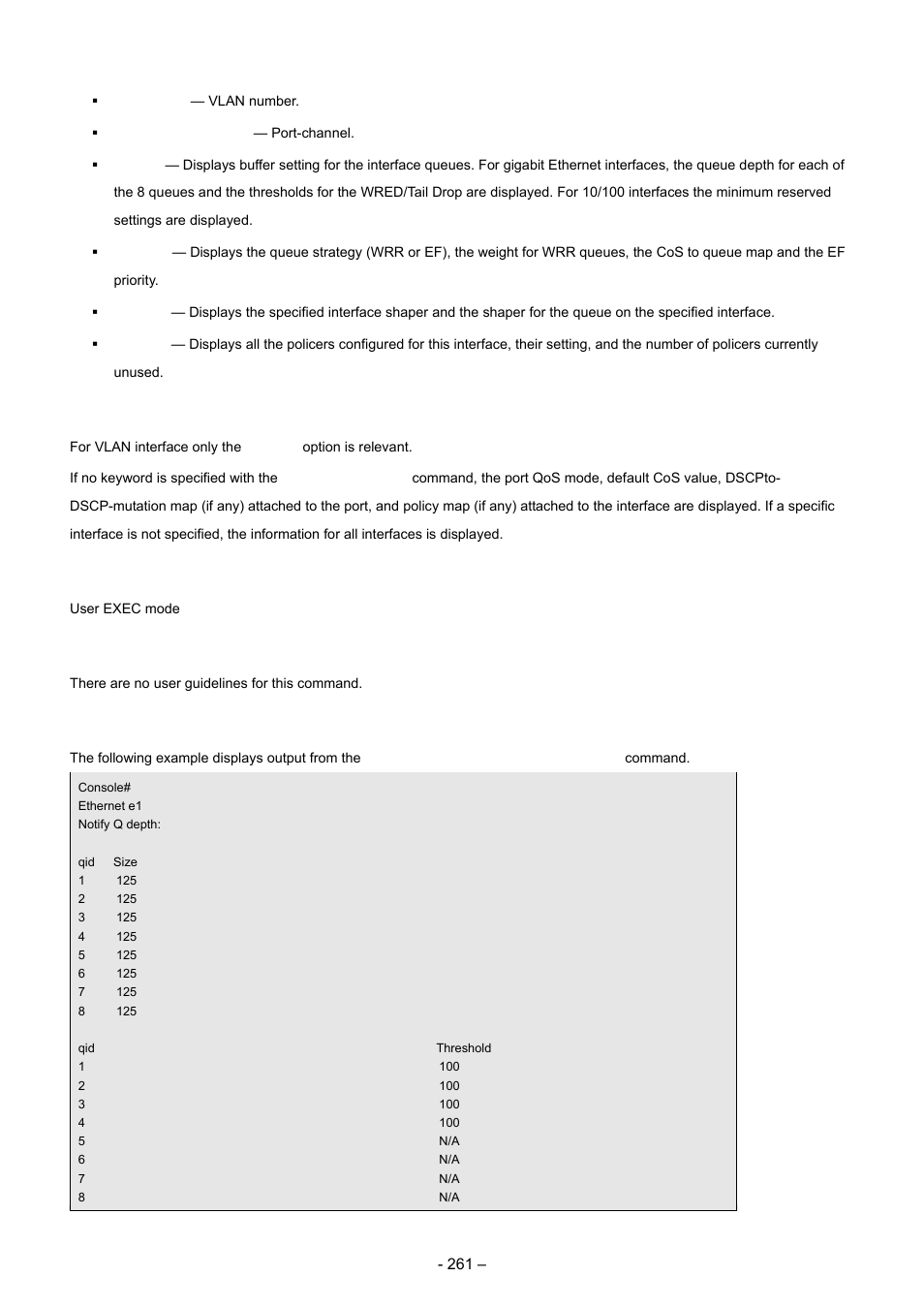 Default configuration, Command mode, User guidelines | Examples | Planet Technology WGSD-8000 User Manual | Page 261 / 382