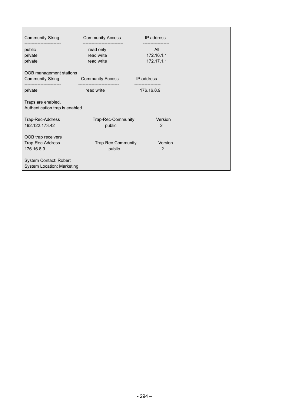 Planet Technology WGSD-8000 User Manual | Page 294 / 382