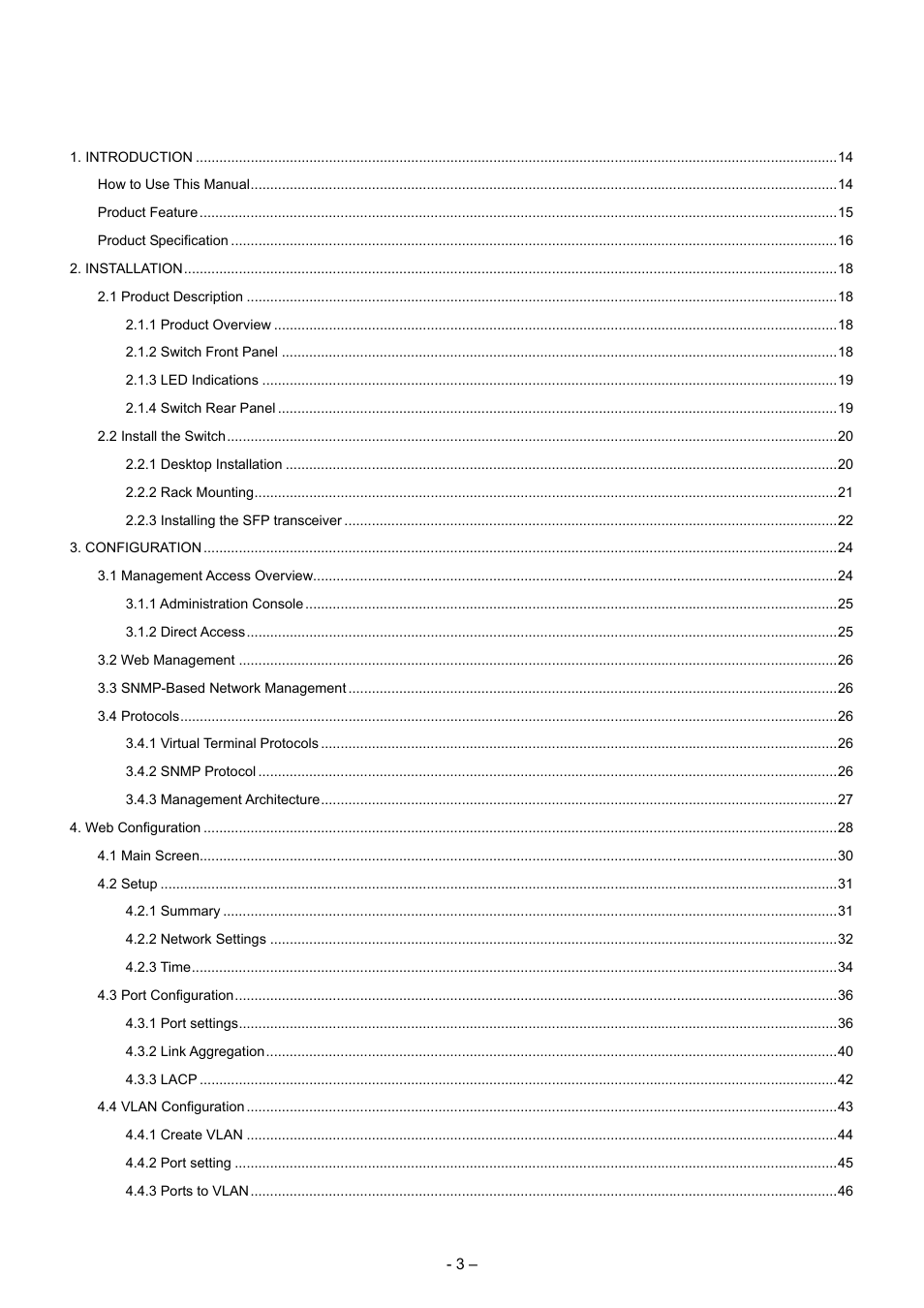 Planet Technology WGSD-8000 User Manual | Page 3 / 382