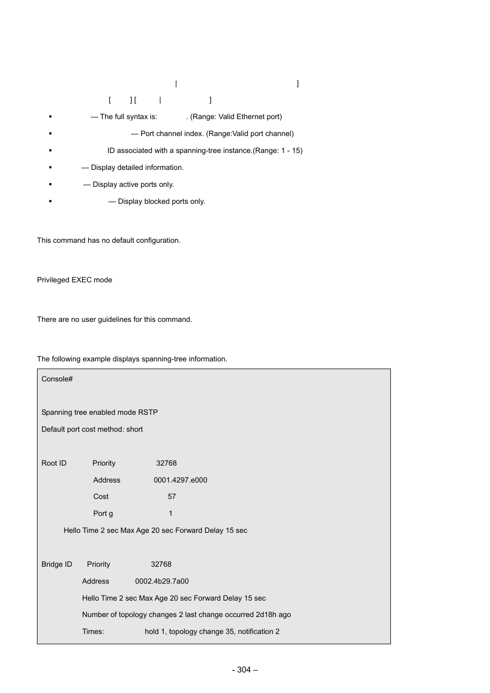 22 ssh and slogin commands, 1 ip ssh port, Syntax | Default configuration, Command modes, User guidelines, Examples | Planet Technology WGSD-8000 User Manual | Page 304 / 382