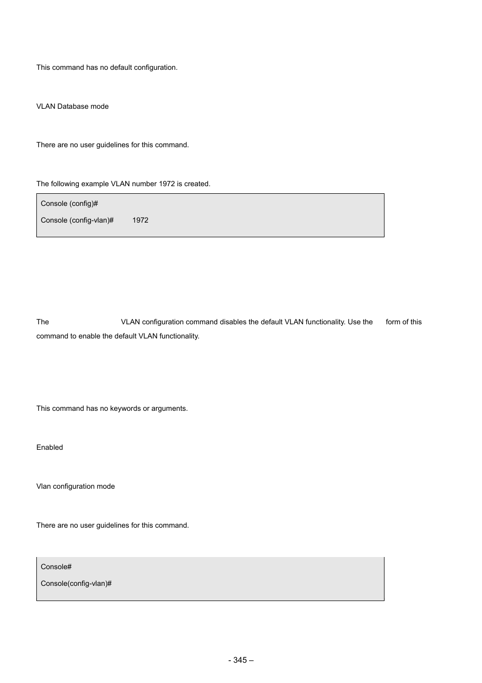 3 default-vlan disable | Planet Technology WGSD-8000 User Manual | Page 345 / 382