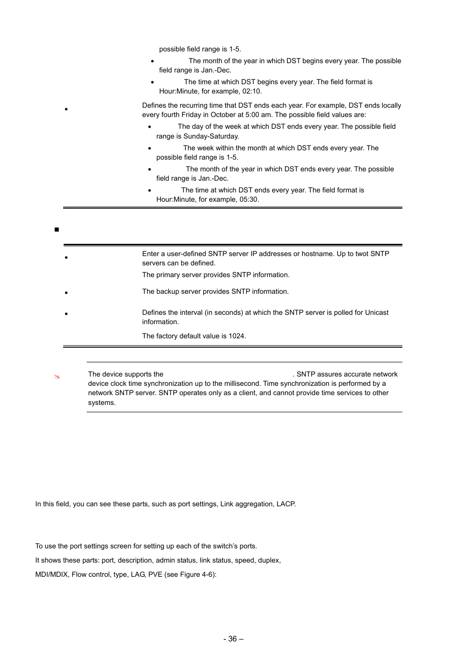 3 port configuration, 1 port settings | Planet Technology WGSD-8000 User Manual | Page 36 / 382