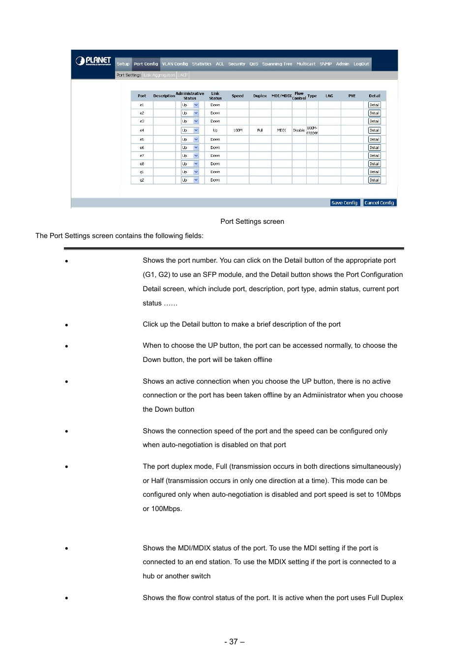 Planet Technology WGSD-8000 User Manual | Page 37 / 382