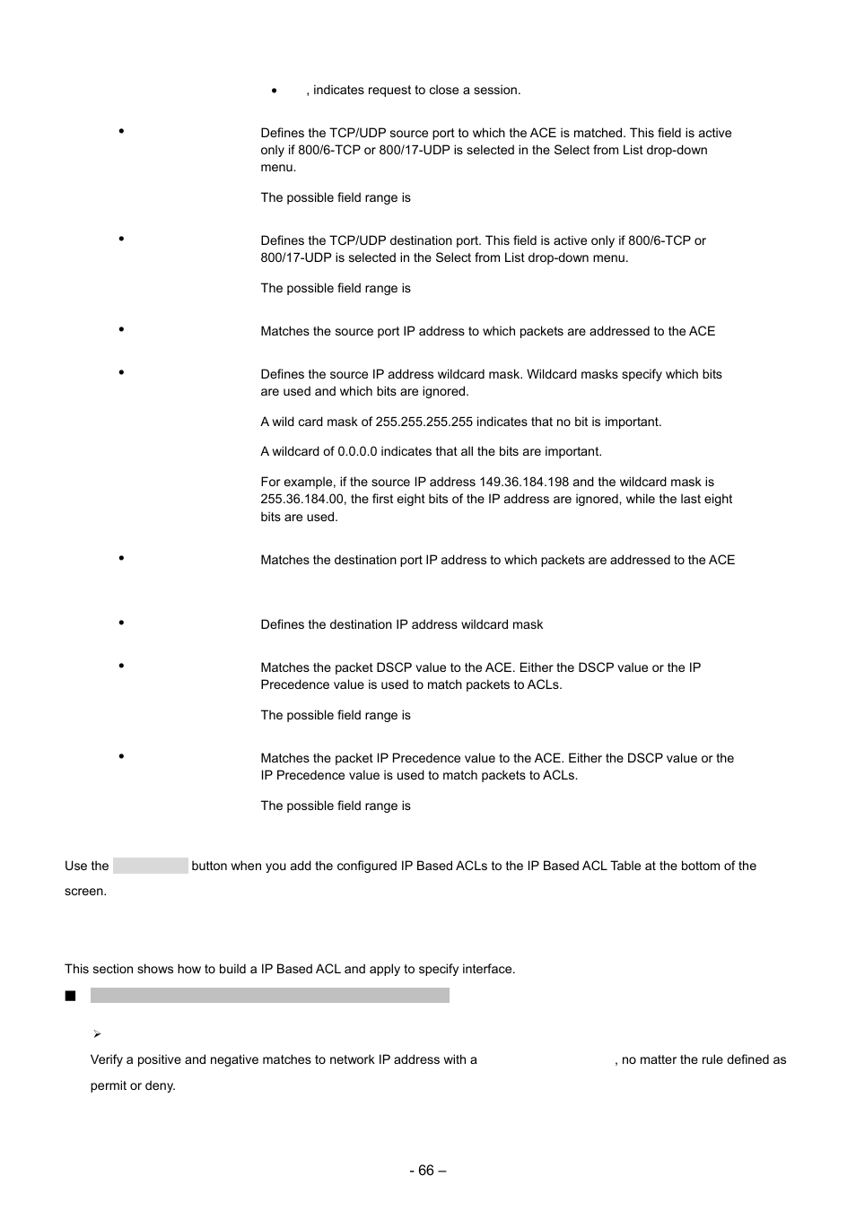 2 ip based acl configure sample | Planet Technology WGSD-8000 User Manual | Page 66 / 382