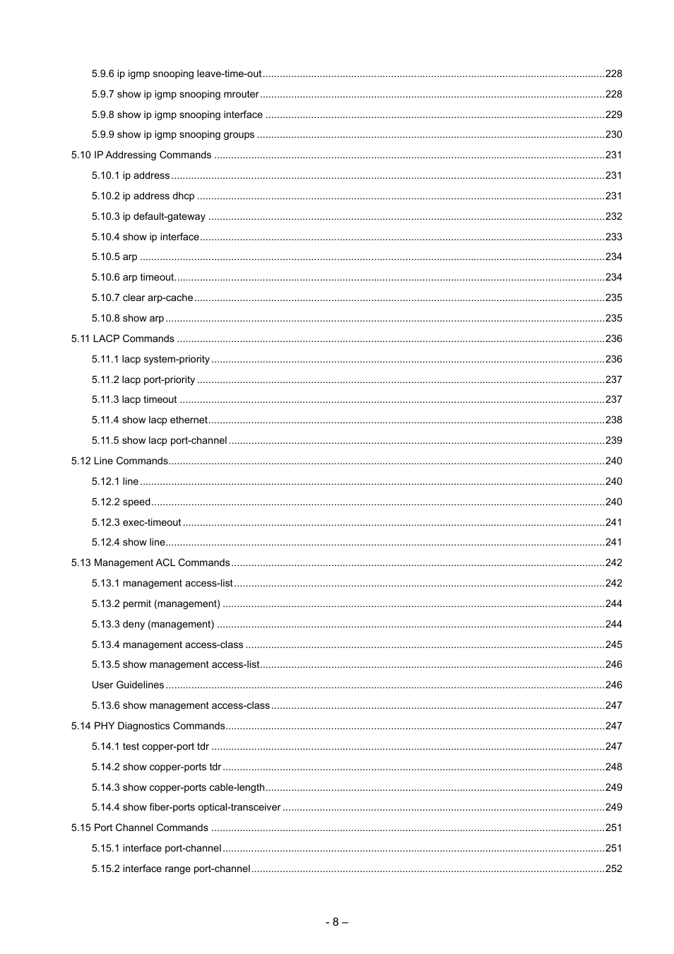 Planet Technology WGSD-8000 User Manual | Page 8 / 382