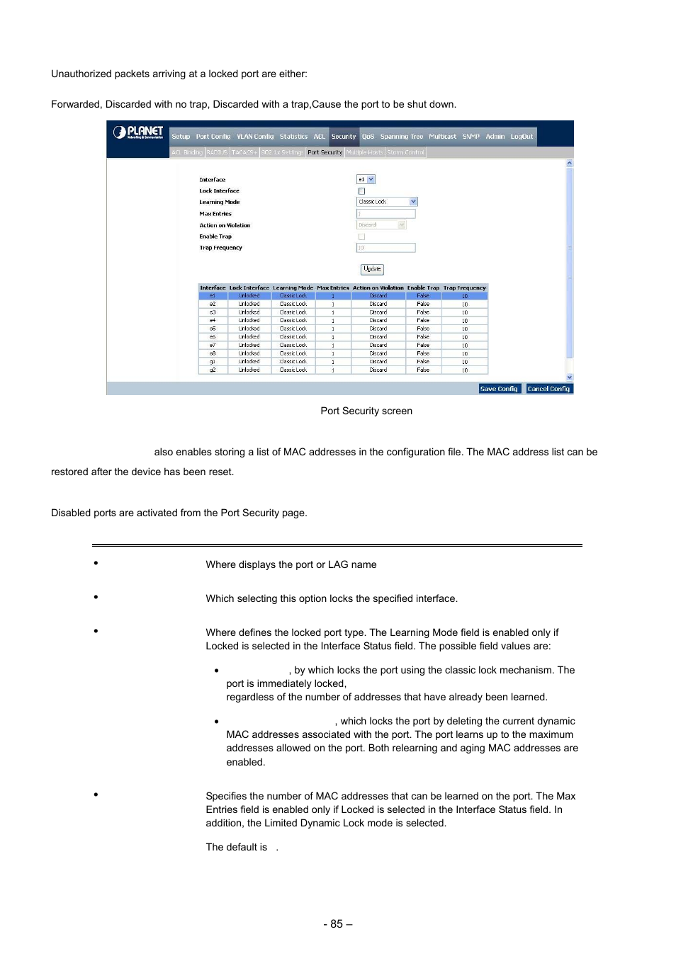 Planet Technology WGSD-8000 User Manual | Page 85 / 382