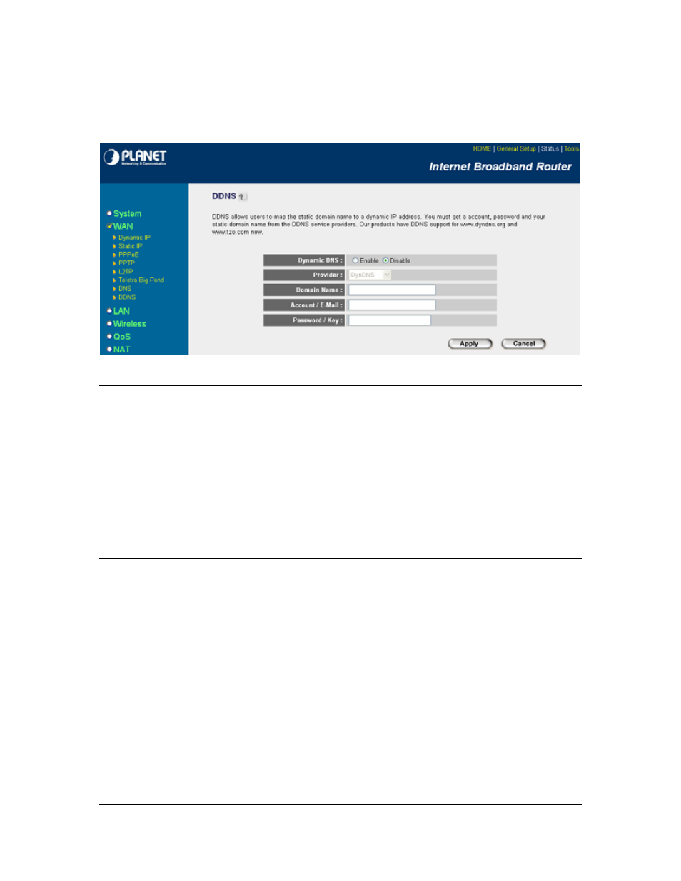 3 lan, 8 ddns 2.3 lan | Planet Technology VRT-401G User Manual | Page 34 / 86