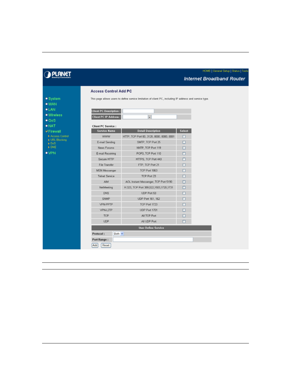 Planet Technology VRT-401G User Manual | Page 62 / 86