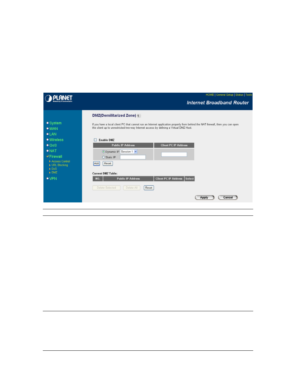 4 dmz | Planet Technology VRT-401G User Manual | Page 66 / 86