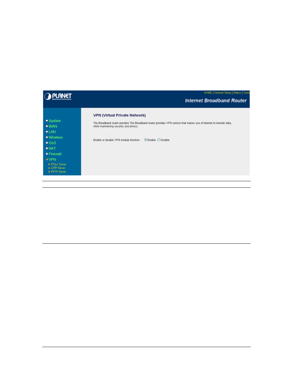 8 vpn, 8 vpn 2.8.1 ipsec server | Planet Technology VRT-401G User Manual | Page 67 / 86