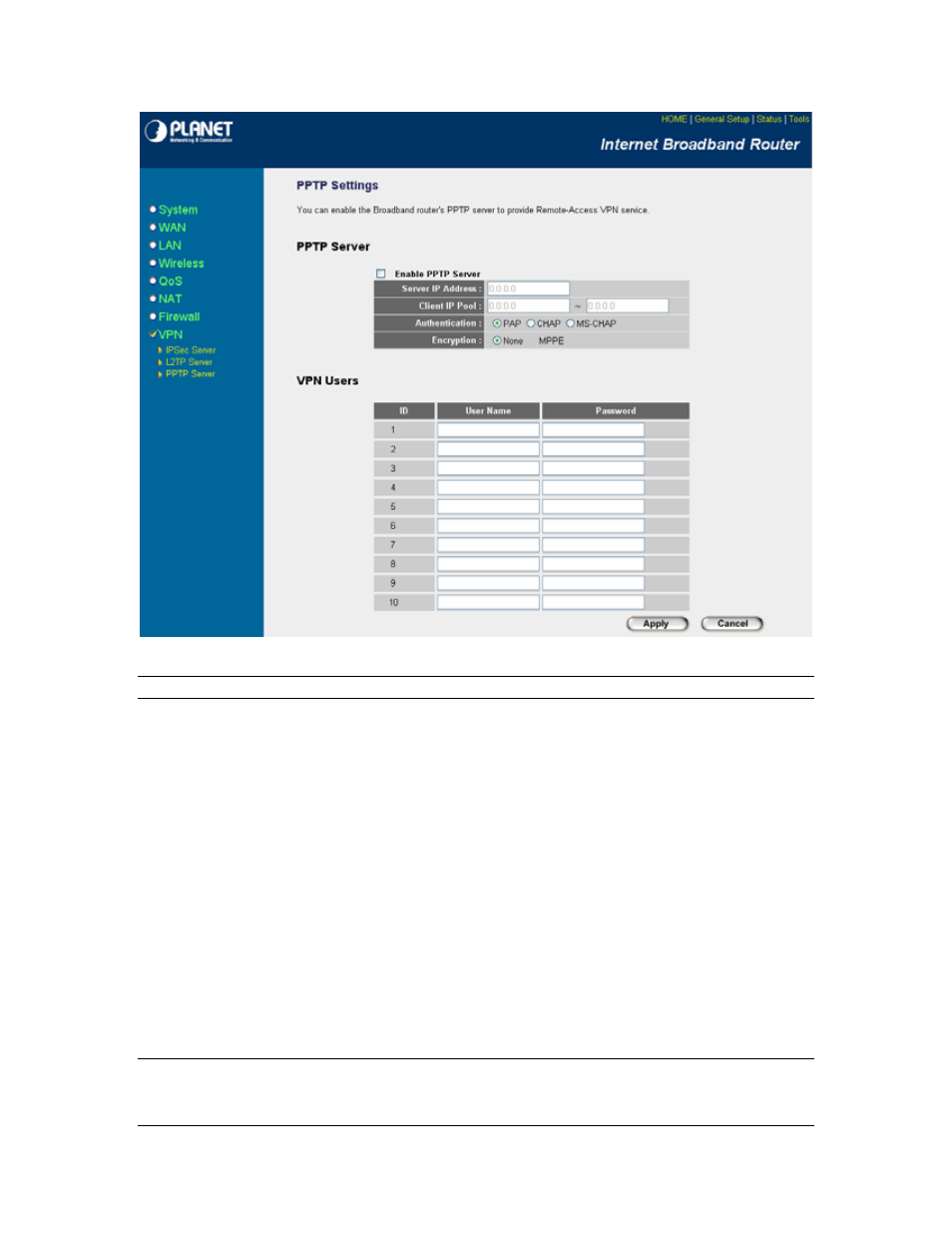 Planet Technology VRT-401G User Manual | Page 73 / 86