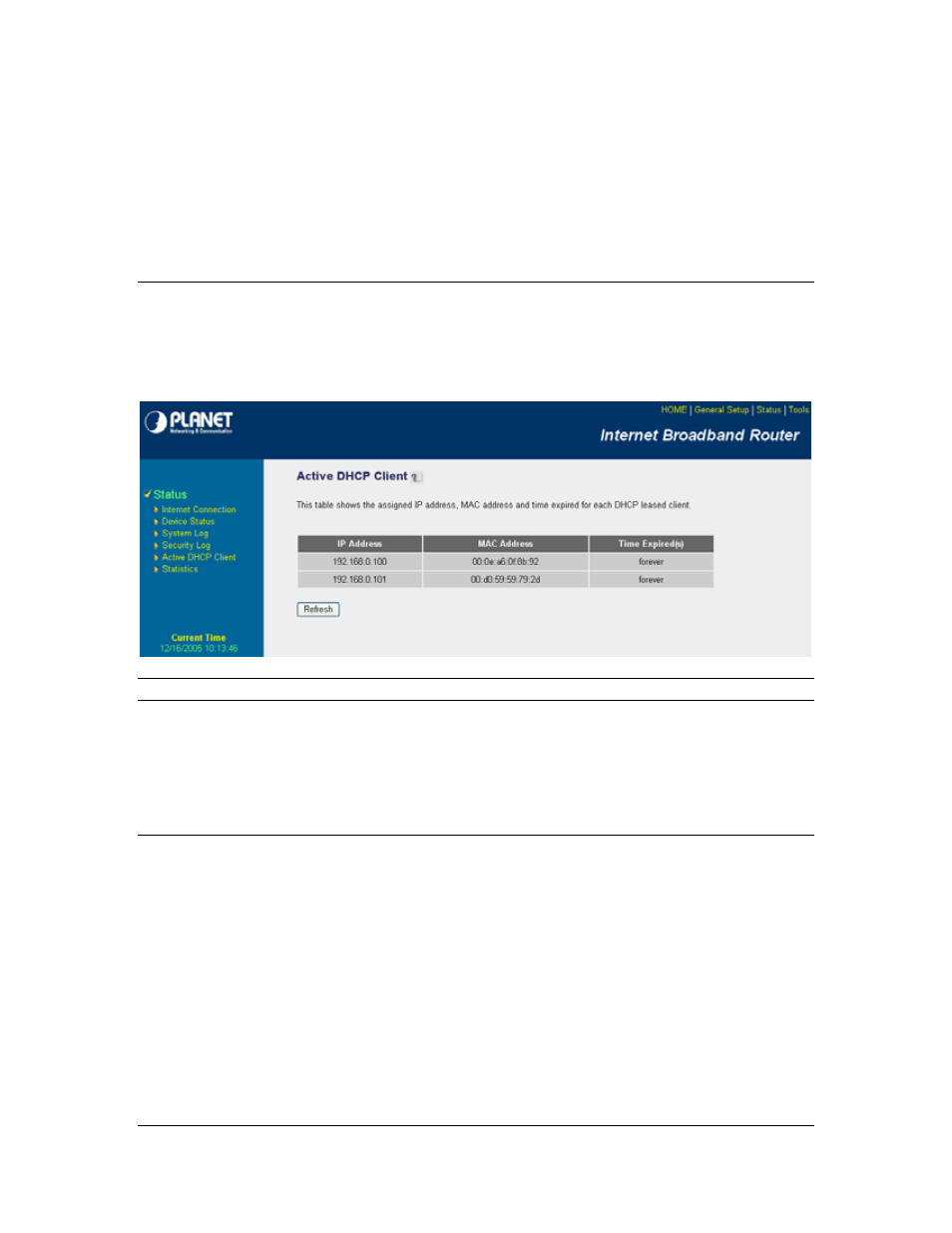 6 active dhcp client, 7 statistics, 6 active dhcp client 3.7 statistics | Planet Technology VRT-401G User Manual | Page 78 / 86