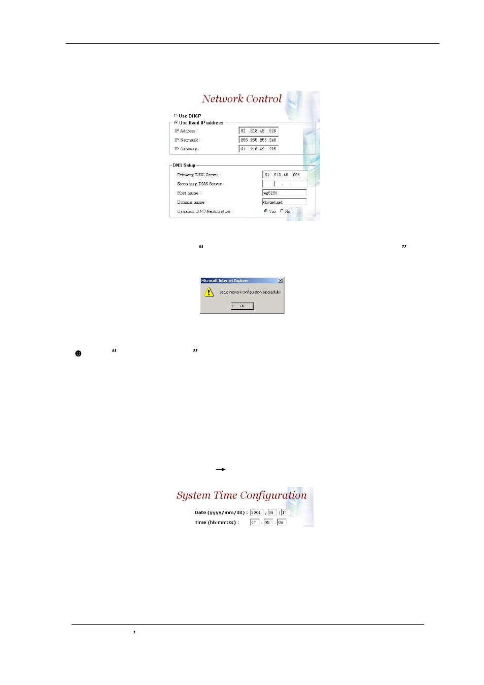 System time configuration | Planet Technology VIP-2100 User Manual | Page 18 / 140