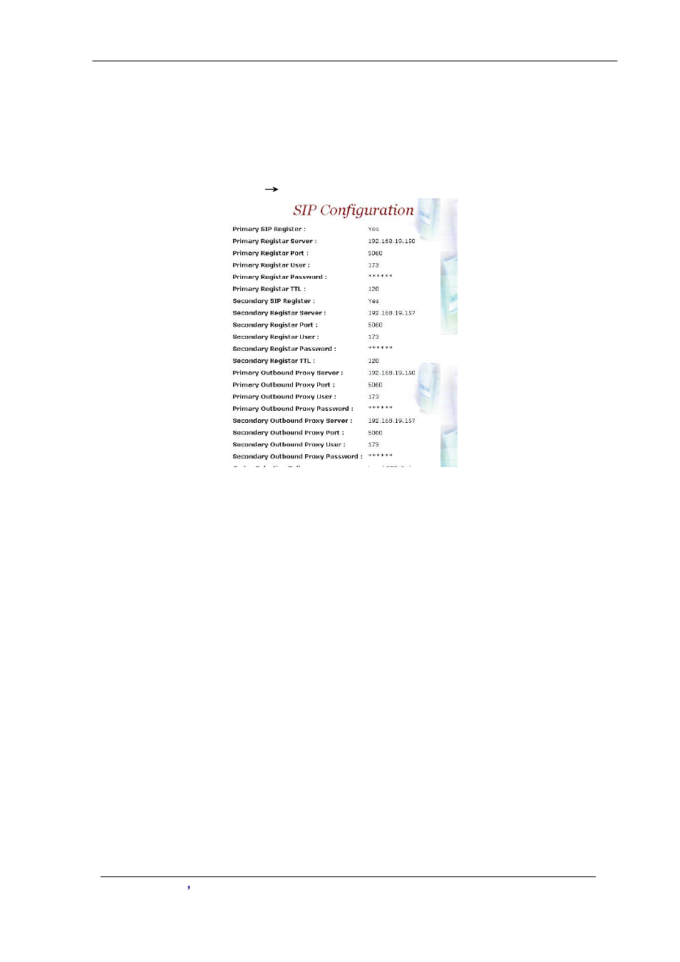 Sip configuration | Planet Technology VIP-2100 User Manual | Page 67 / 140