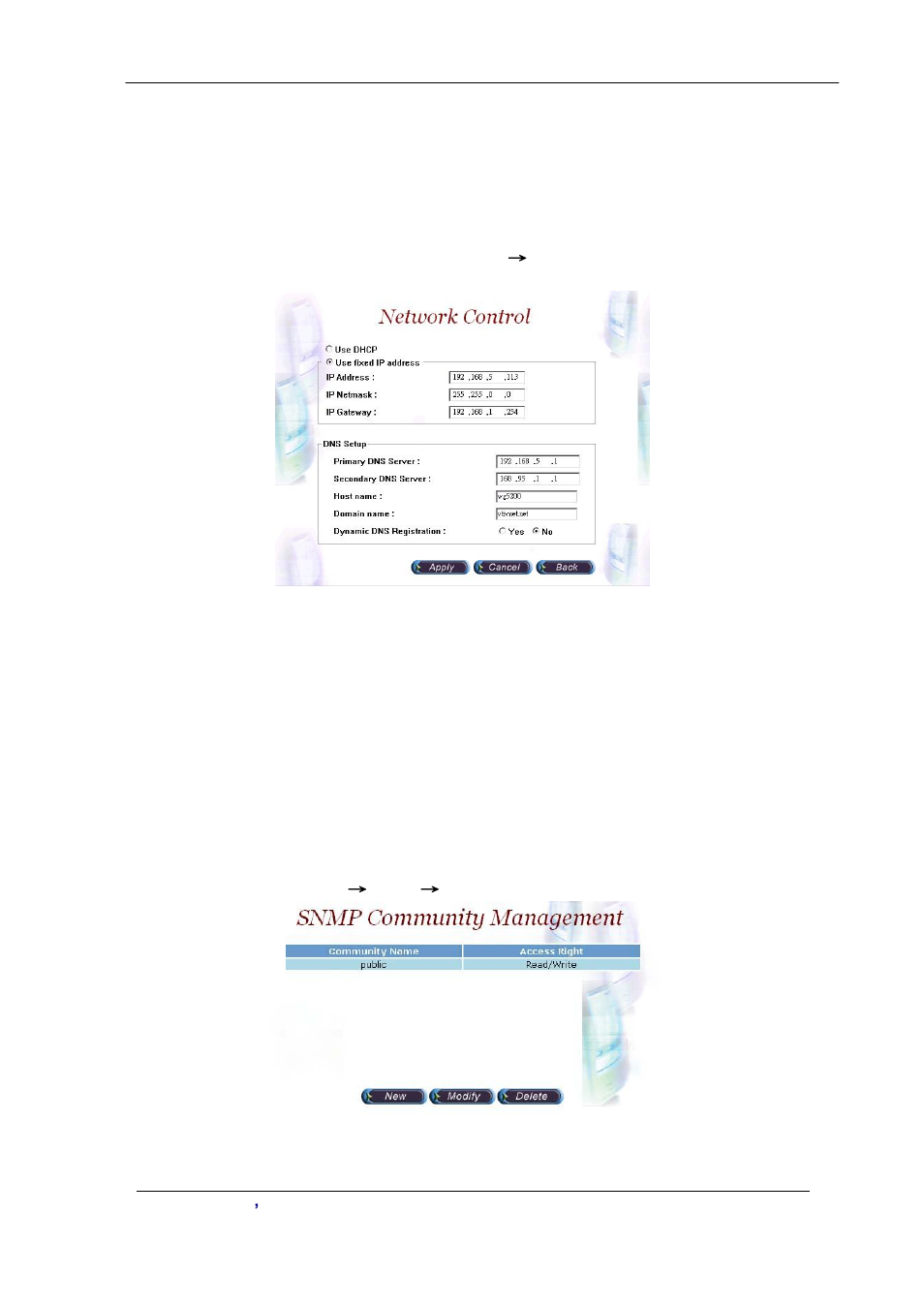 Network, Snmp | Planet Technology VIP-2100 User Manual | Page 83 / 140