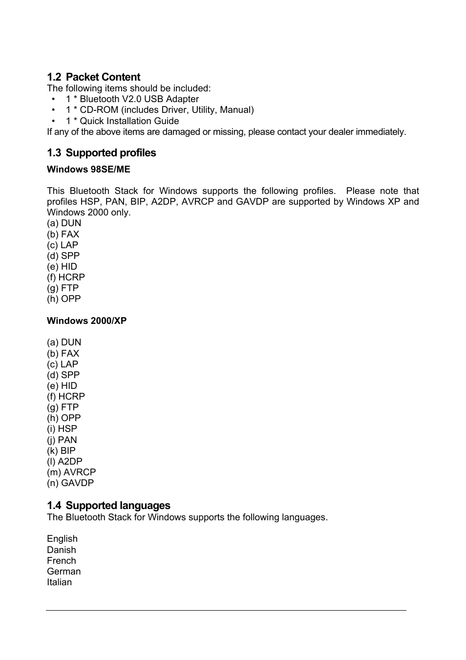 Planet Technology BT-510U User Manual | Page 7 / 151