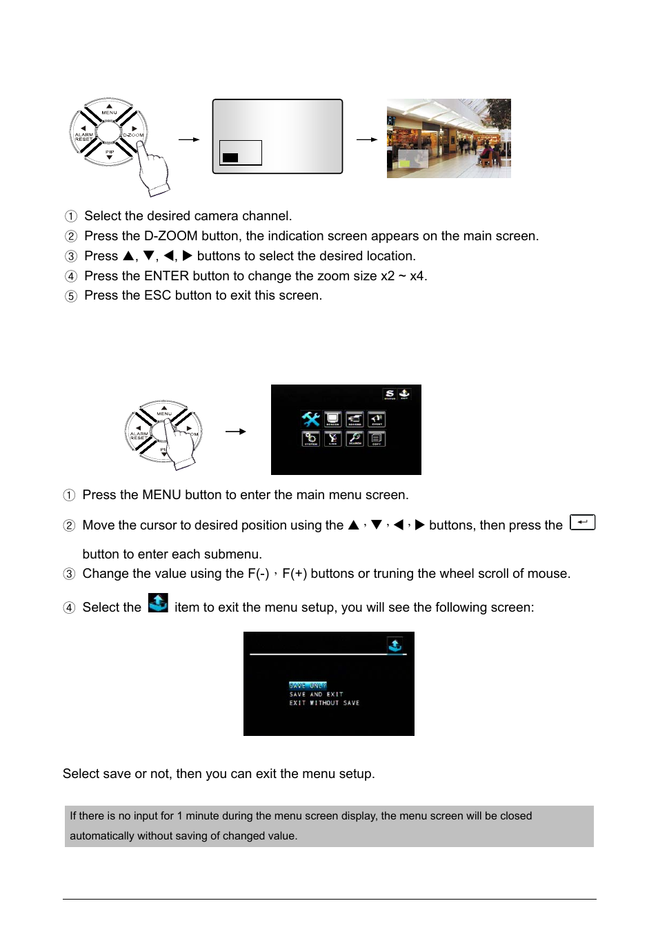 6 digital zoom, 7 menu operation | Planet Technology DVR-471 User Manual | Page 29 / 84