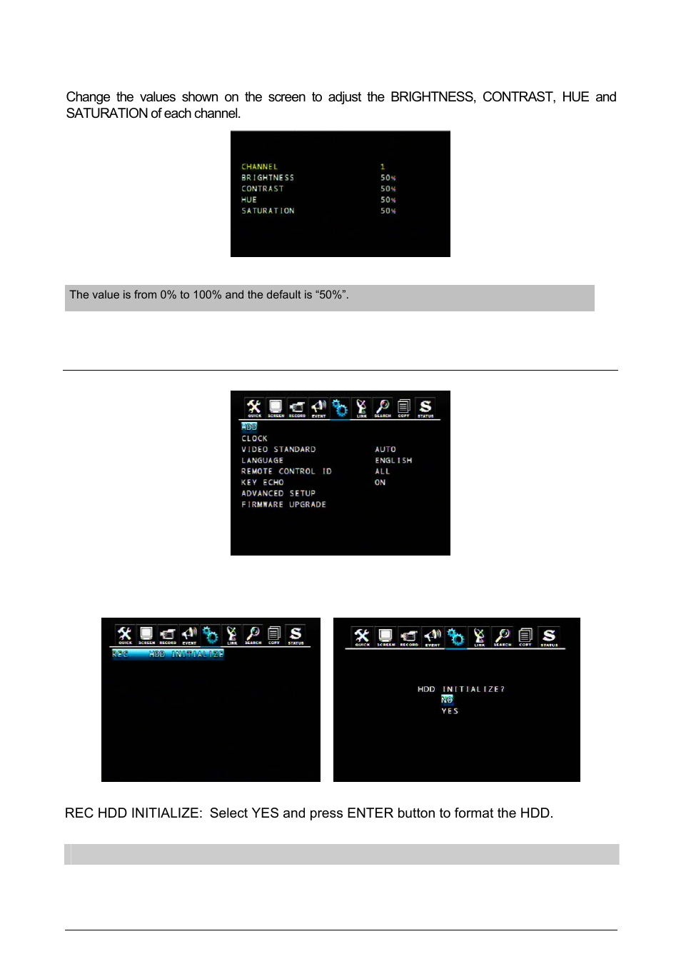 7 camera, 3 system, 1 hdd | Planet Technology DVR-471 User Manual | Page 35 / 84