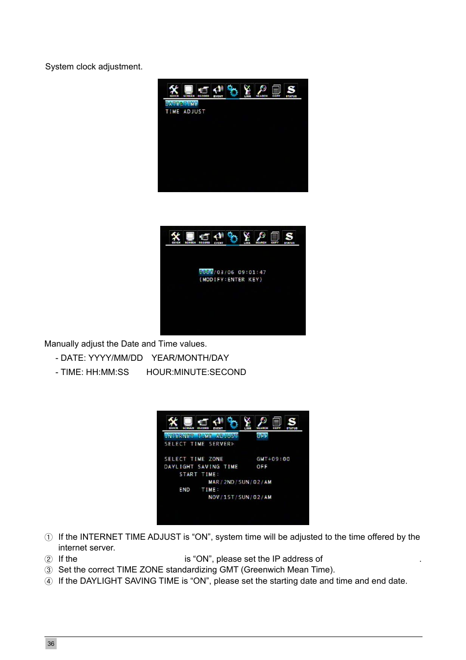 2 clock | Planet Technology DVR-471 User Manual | Page 36 / 84