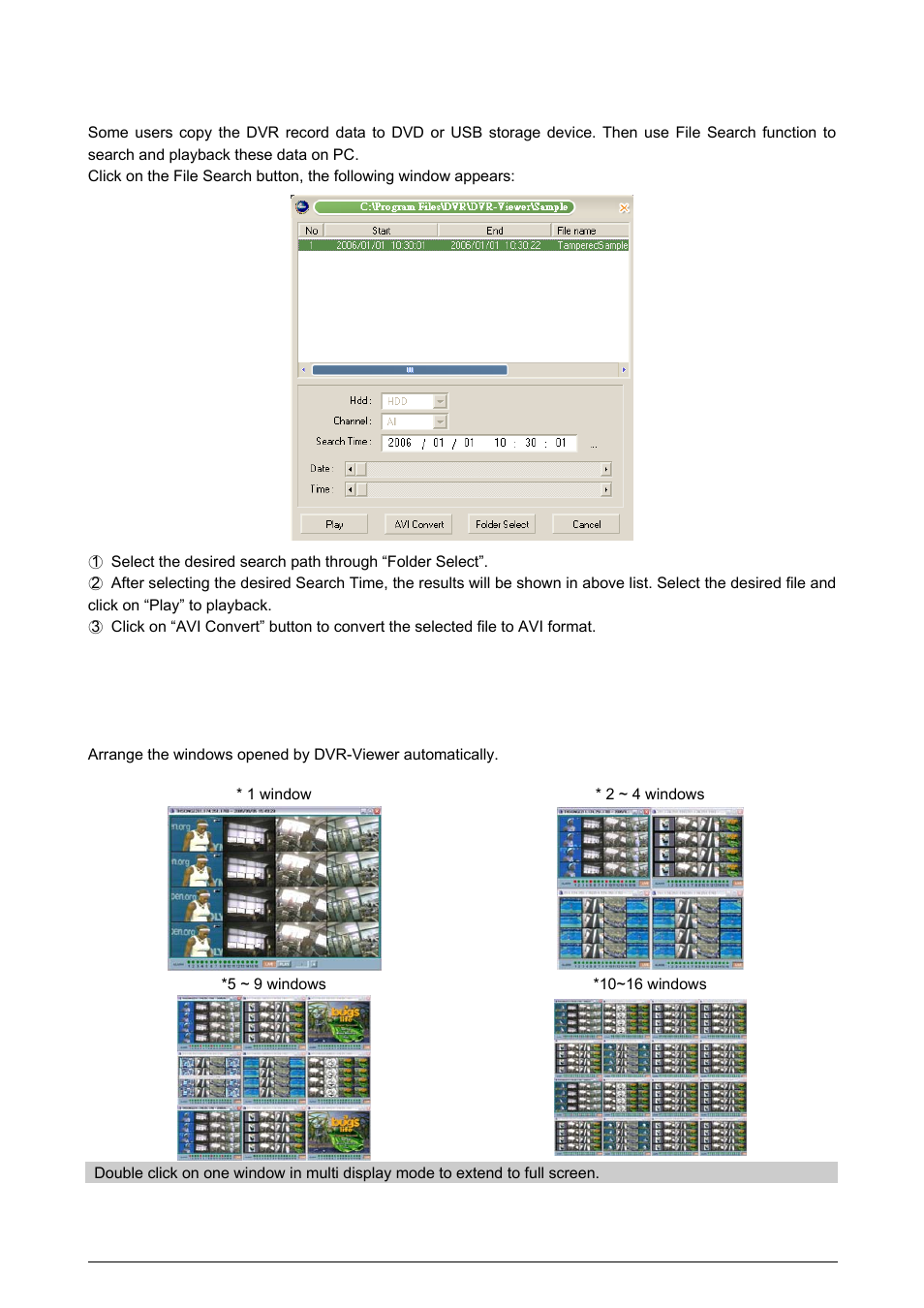 4 file search, 5 arrange windows | Planet Technology DVR-471 User Manual | Page 69 / 84